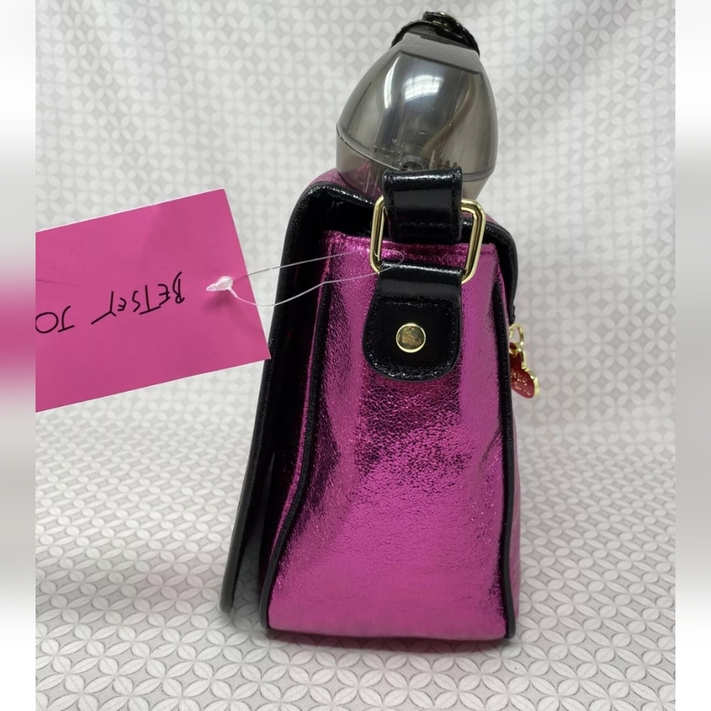 Betsey Johnson Kitsch Off The Hook Hotline Call Me Baby Phone Crossbody Bag Pink - Picture 5 of 15